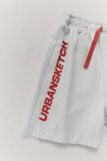 AGES 6-14 / TEXT PRINT PYJAMAS WITH DOUBLE SLEEVES - Red by Zara