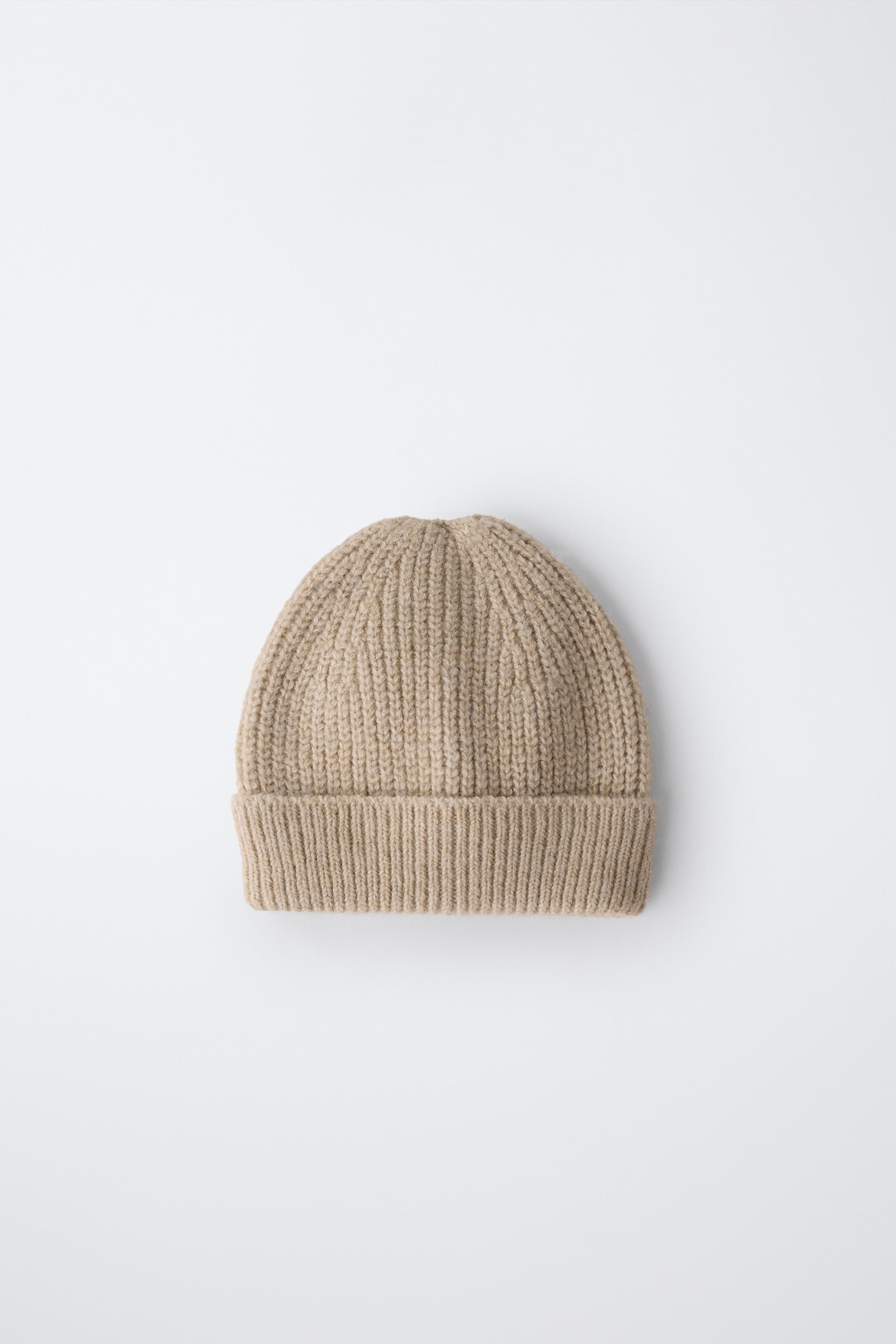 KNIT BEANIE HAT - Light beige | ZARA United States
