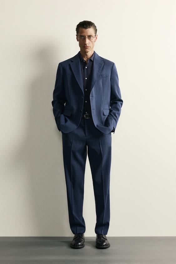 KETEN VE YÜN KARIŞIMLI REGULAR FIT BLAZER
