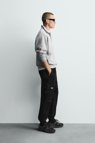 PANTALON CARGO SLIM FIT - Noir de Zara - Image 3