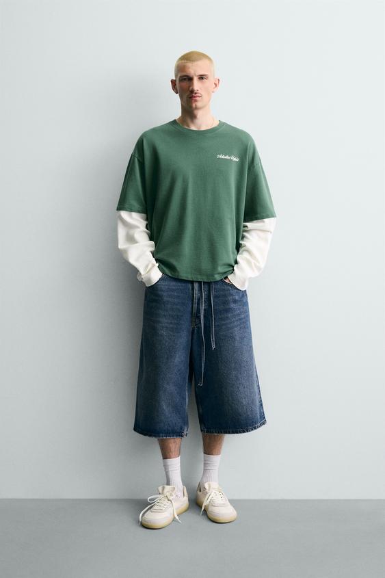 DOUBLE EFFECT SLEEVE SWEATSHIRT