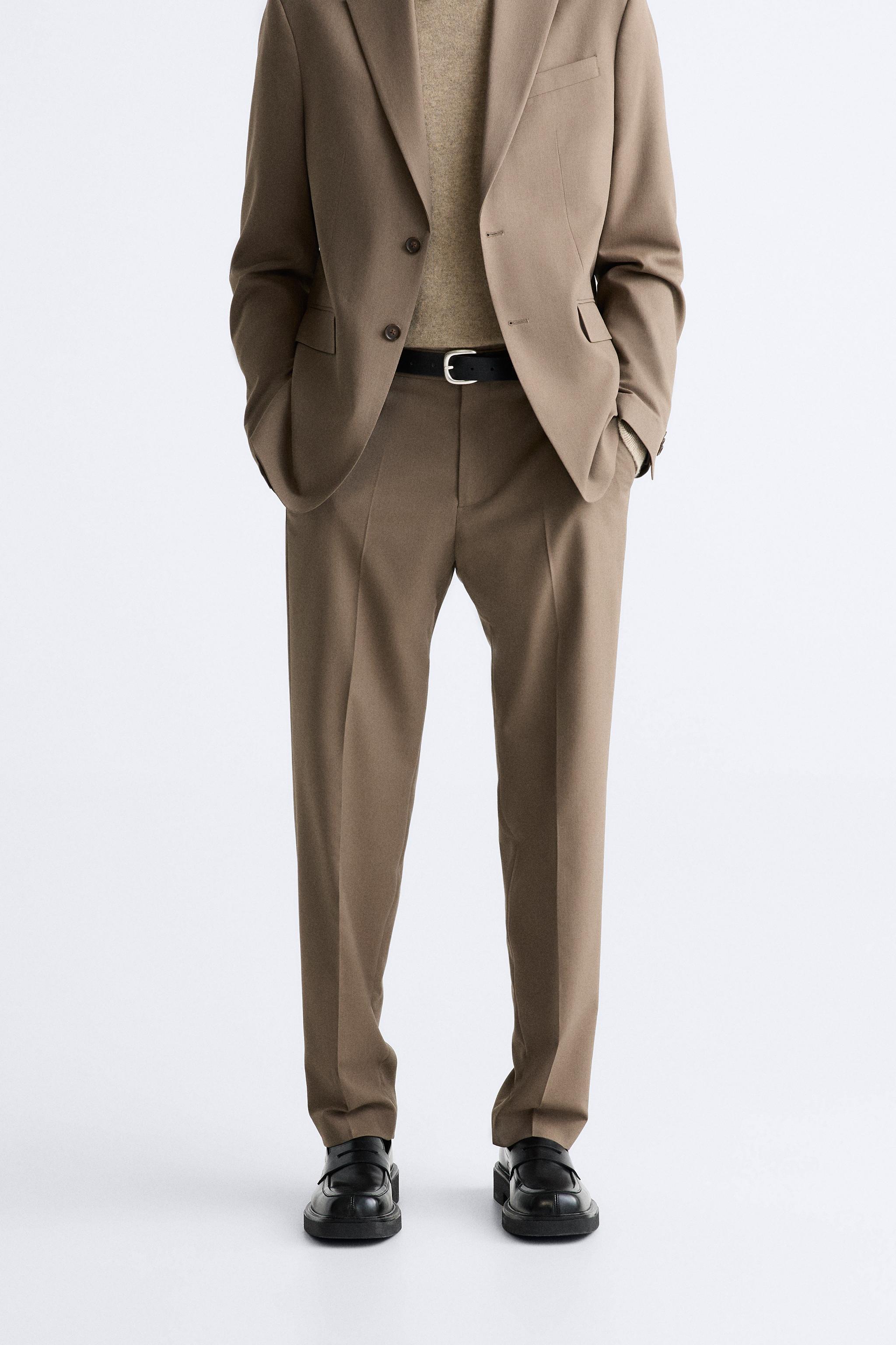 Brown hotsell suit zara