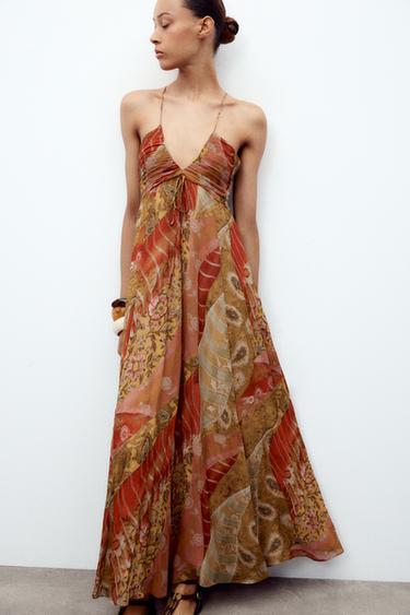 ROBE MI-LONGUE IMPRIMÉE ZW COLLECTION - 024 de Zara - Image 1