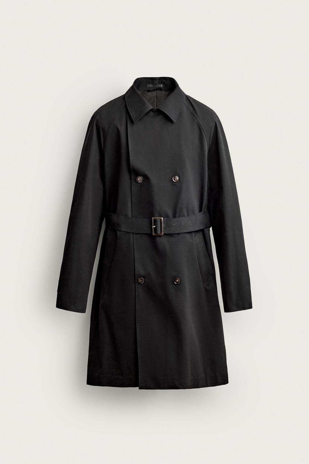 REGULAR FIT WATER-REPELLENT TRENCH COAT