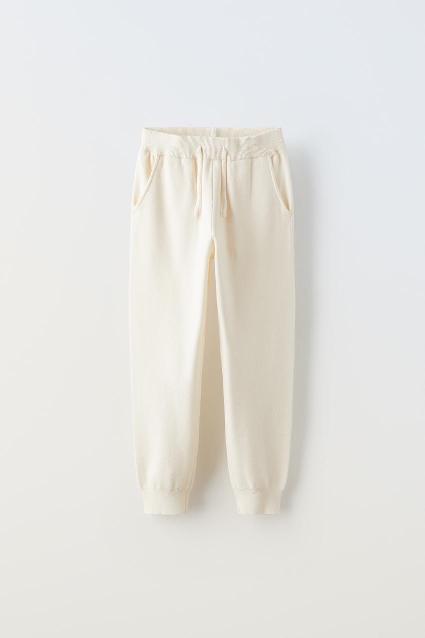 Zara Power Stretch Jogging Pants, Want to Master Sporty-Chic? White  Sweatpants Are the Name of the Game