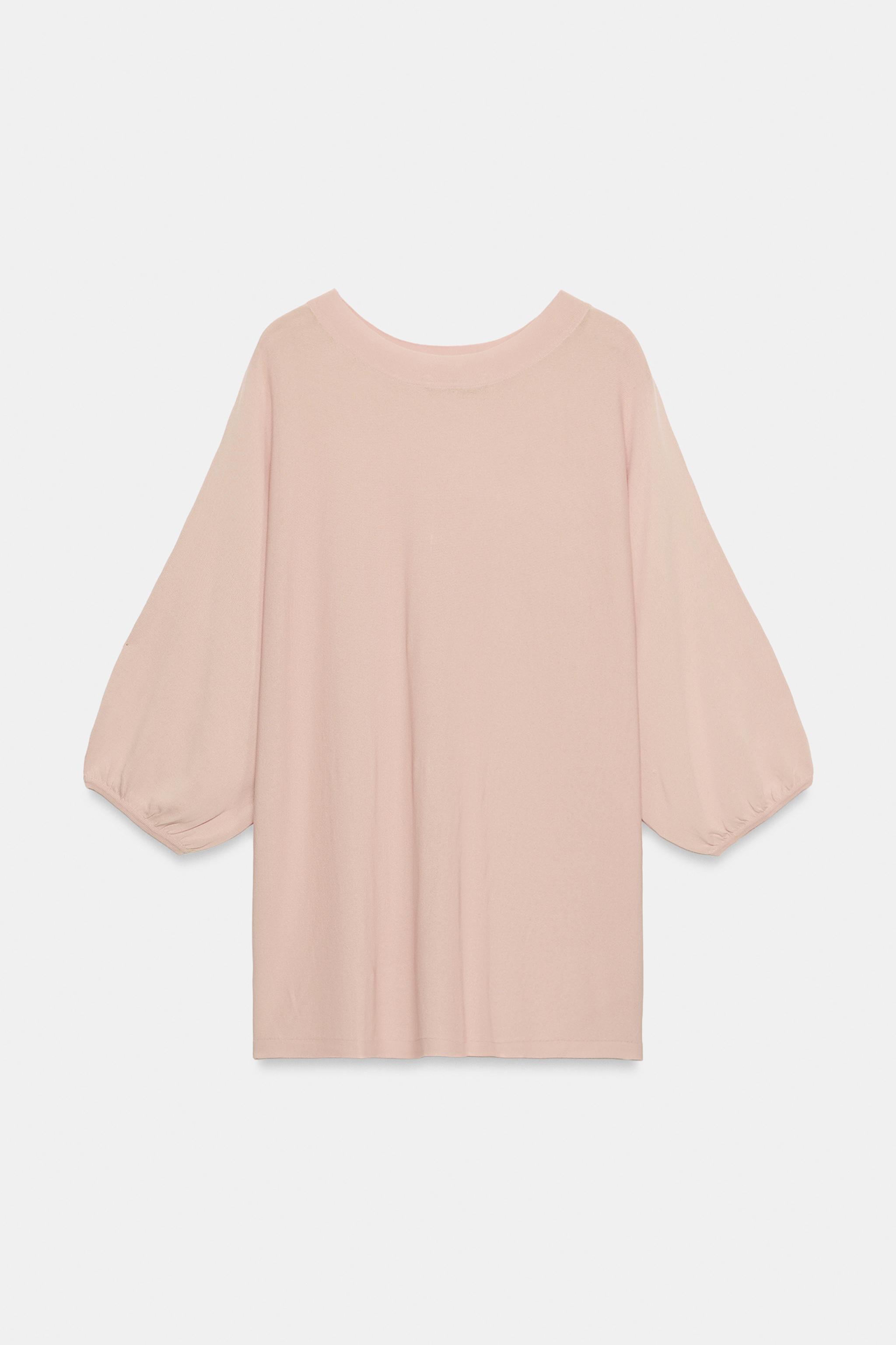 Zara OVERSIZED KNIT TOP — фото 3