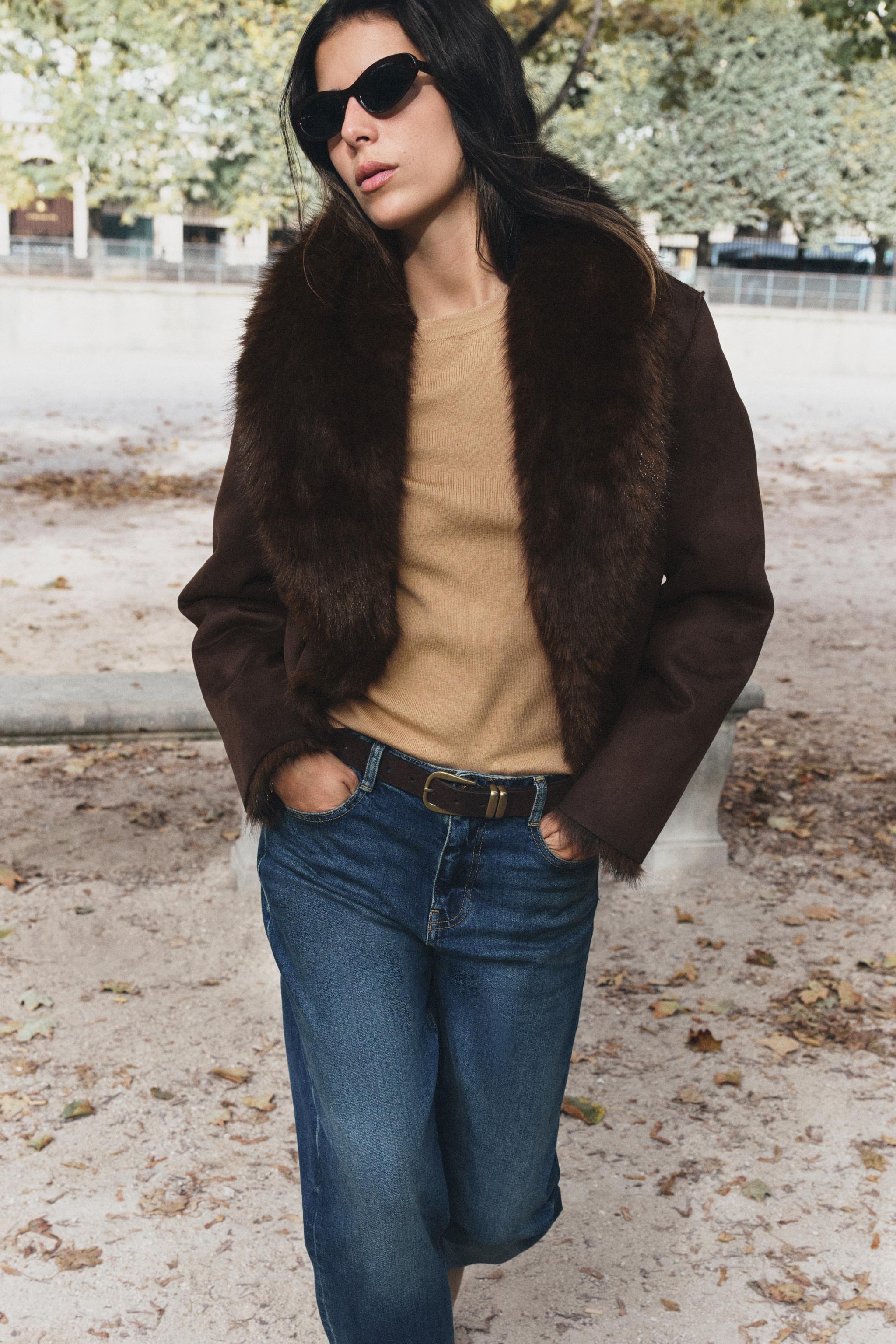 REVERSIBLE FAUX FUR JACKET