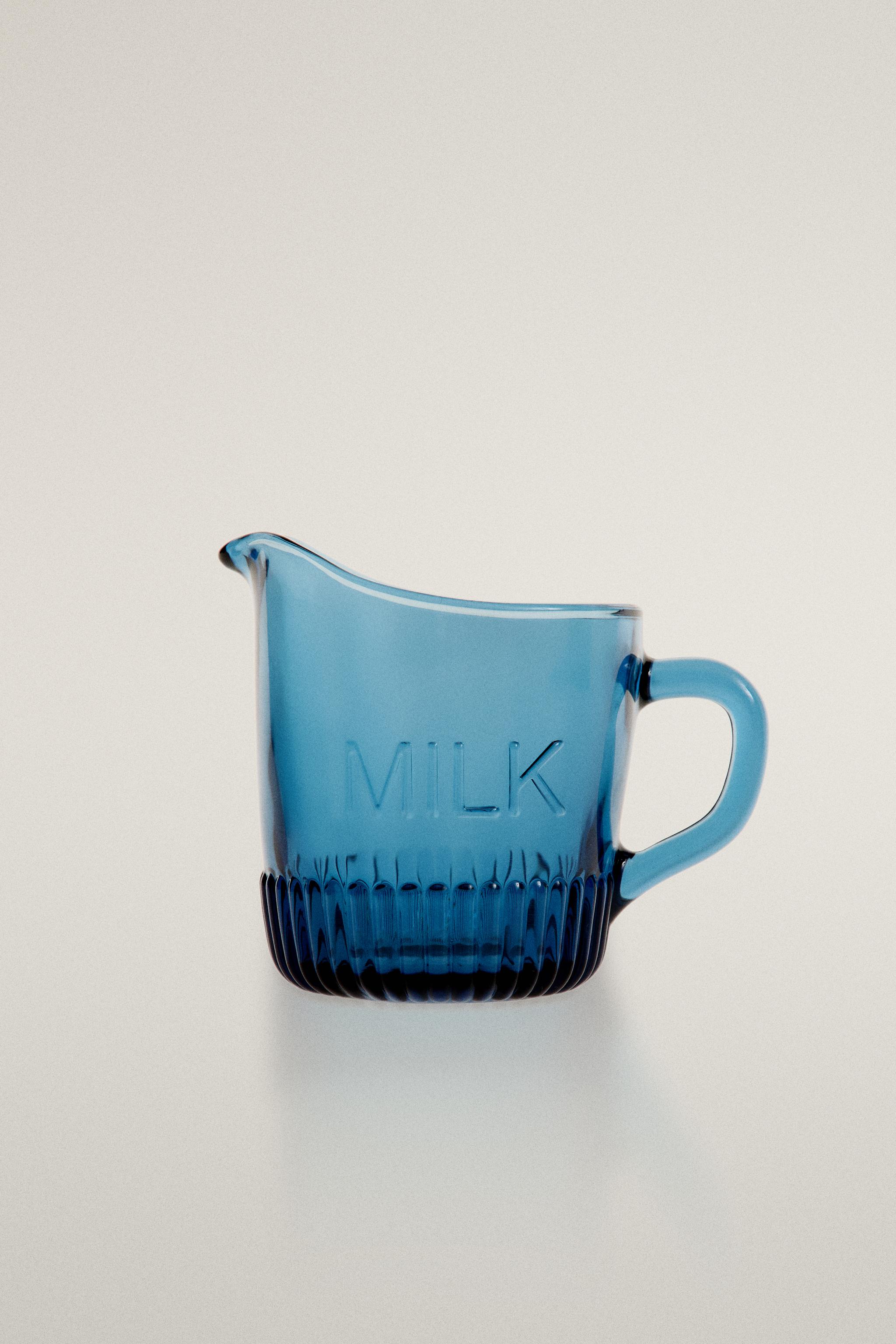 GLASS MILK PITCHER