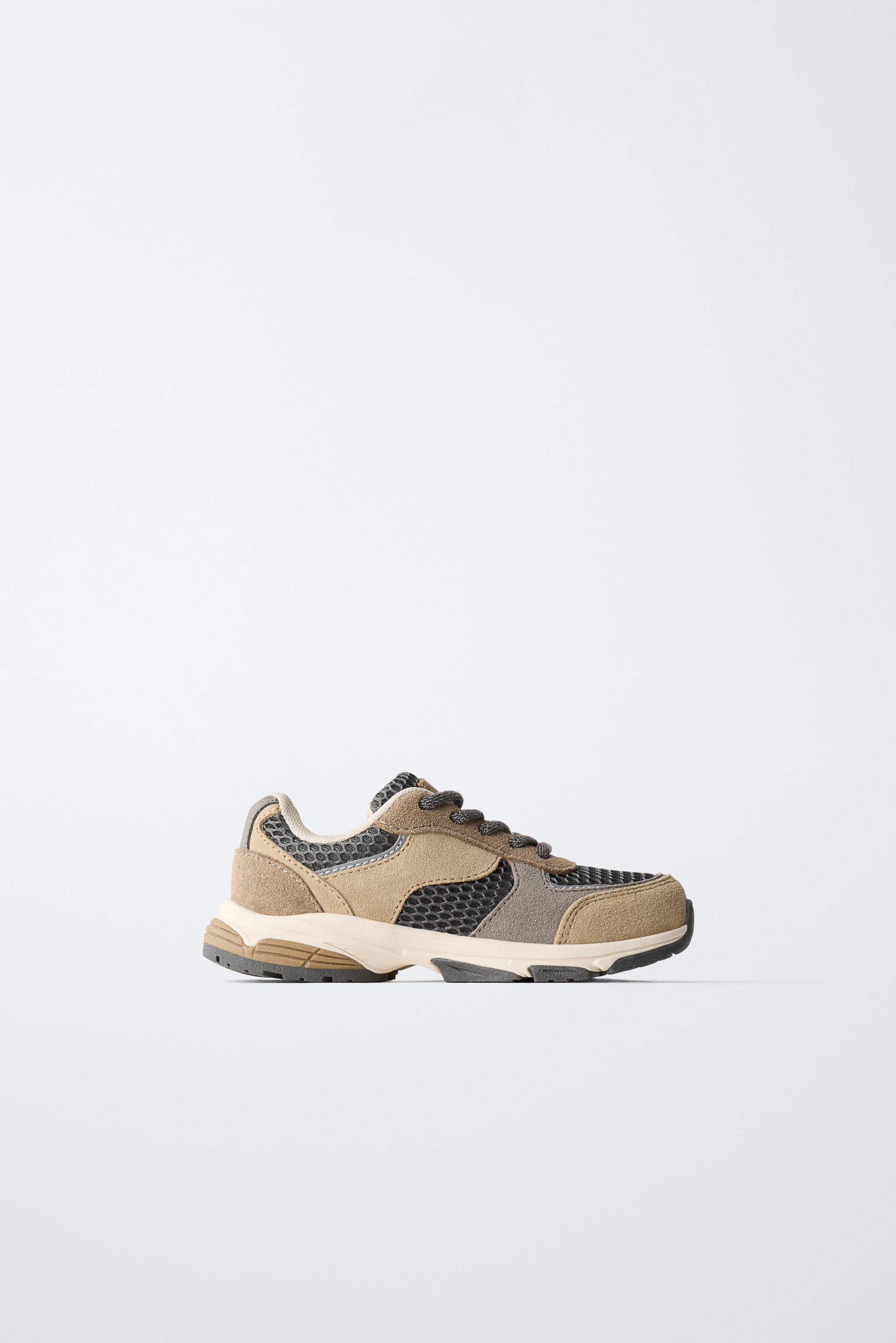 MESH TECHNICAL SNEAKERS — Sandy Brown