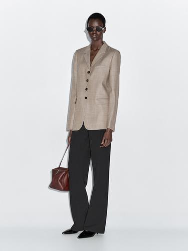 Americana jaspeada 100% lana - Beige de Zara - Imagen 0
