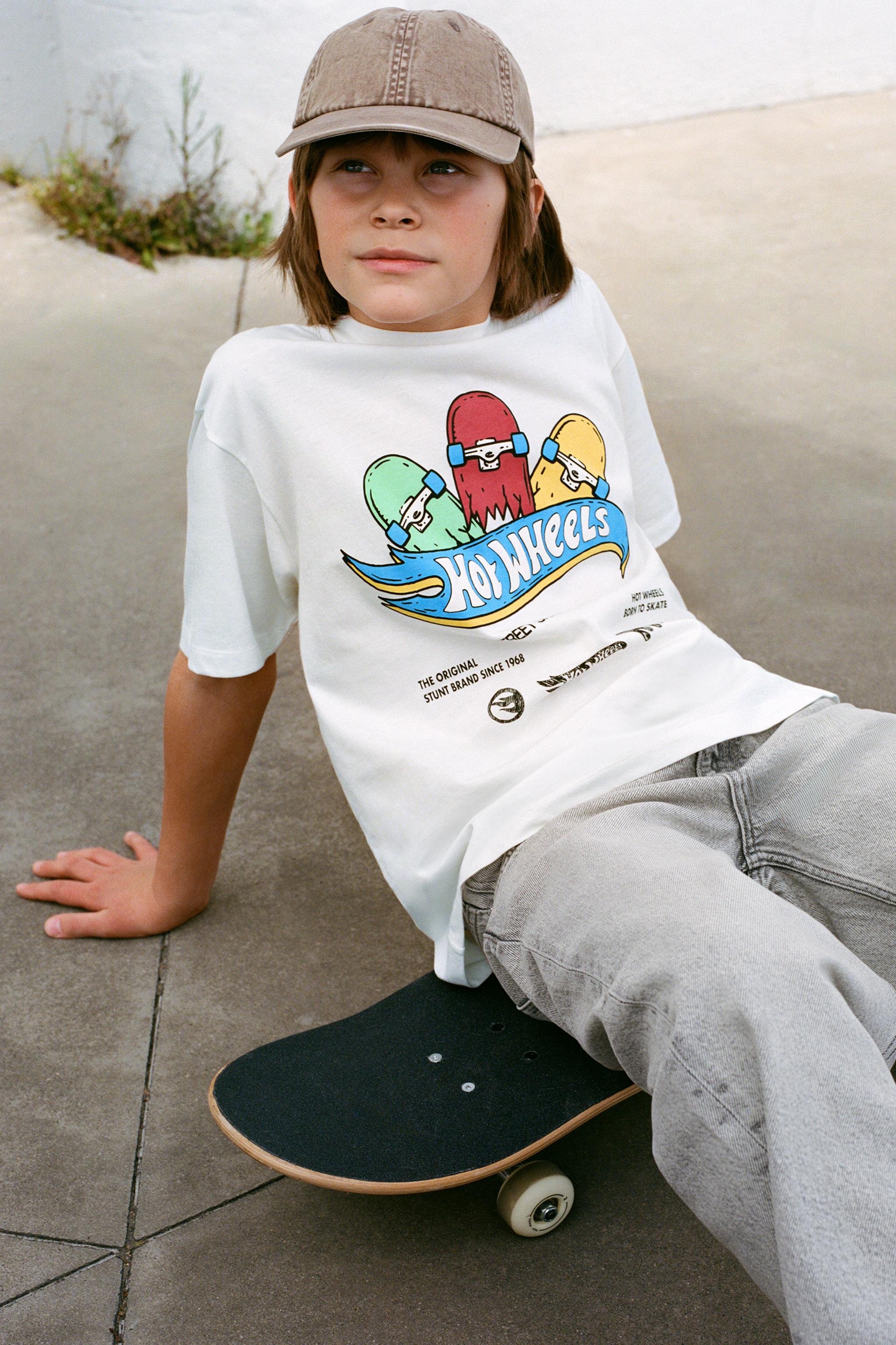 HOT WHEELS ™ MATTEL PRINTED T-SHIRT - White | ZARA United States