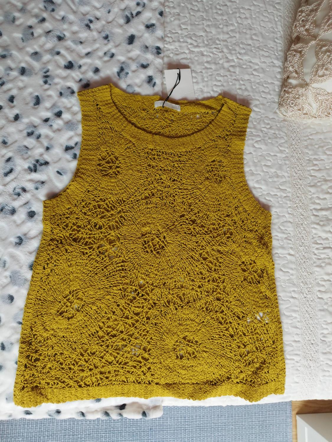SLEEVELESS CROCHET TOP - Image 5