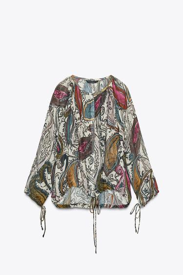 ZW COLLECTION PRINTED BLOUSE - Multicoloured by Zara