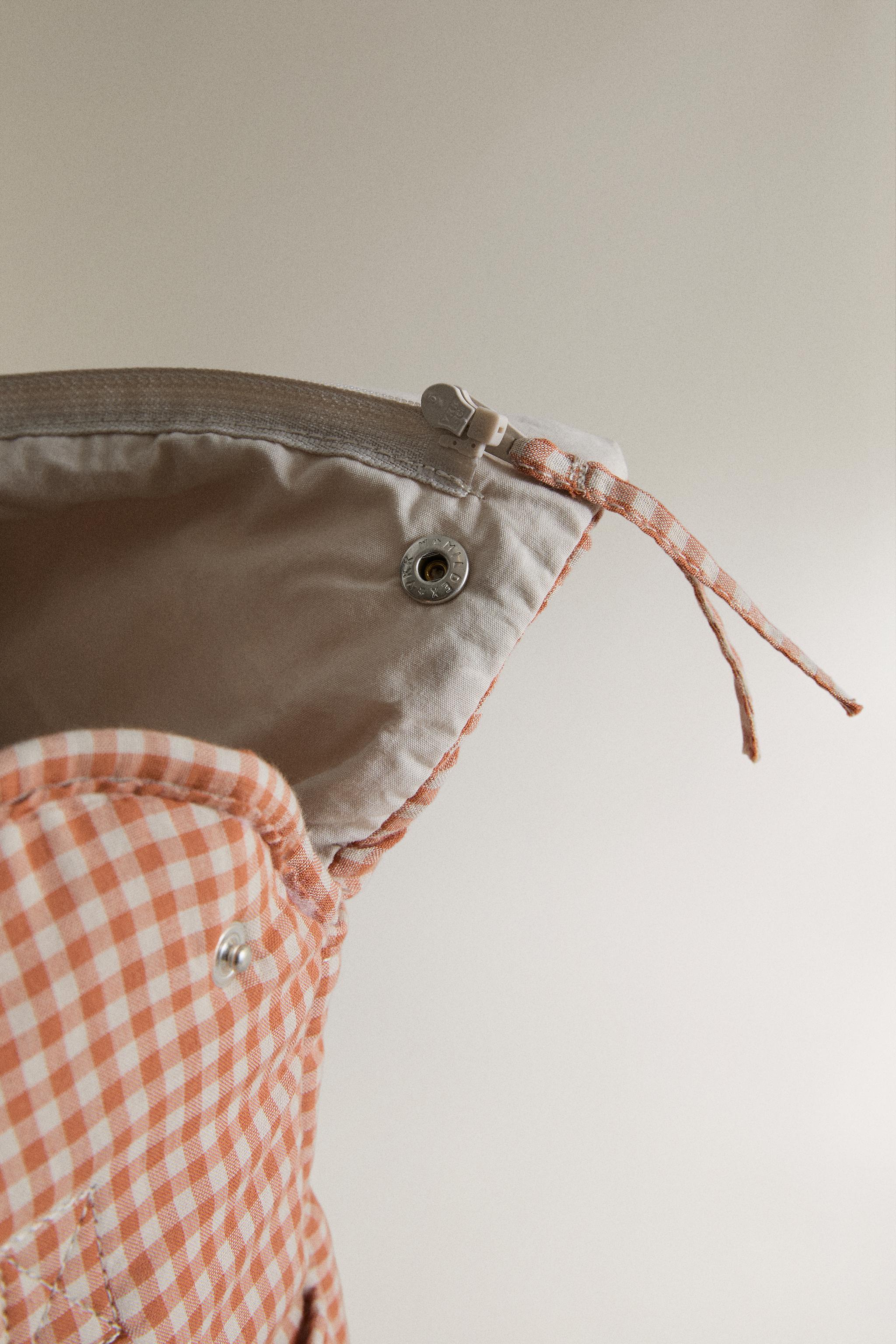 Детские сумки Zara GINGHAM COTTON DIAPER — фото 4