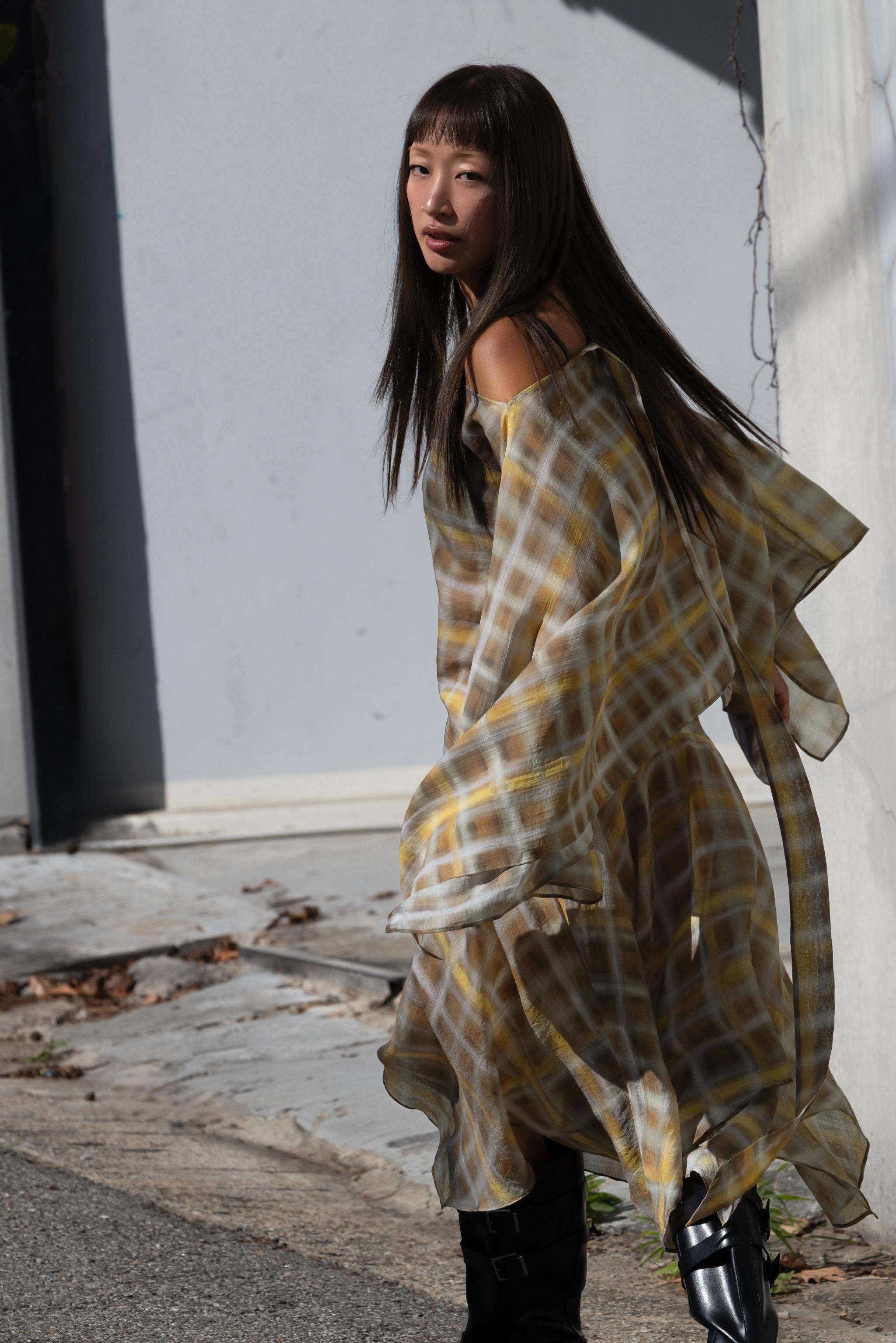 ザラウーマン スカート ボトムス チェック柄 ひざ丈 M マルチカラー