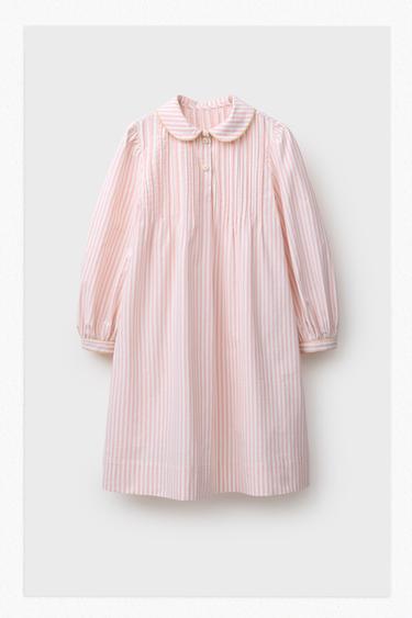 LIMITED EDITION STRIPED NIGHTDRESS - Pink / White by Zara