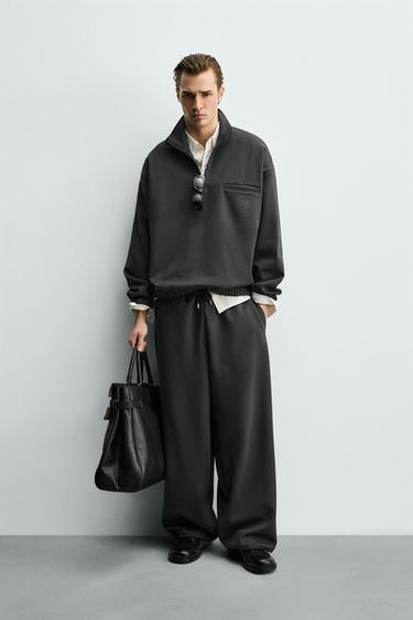 PANTALON BAGGY FIT JOGGER - Gris anthracite de Zara