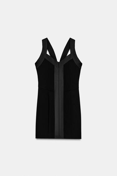 FITTED MINI DRESS - Black by Zara