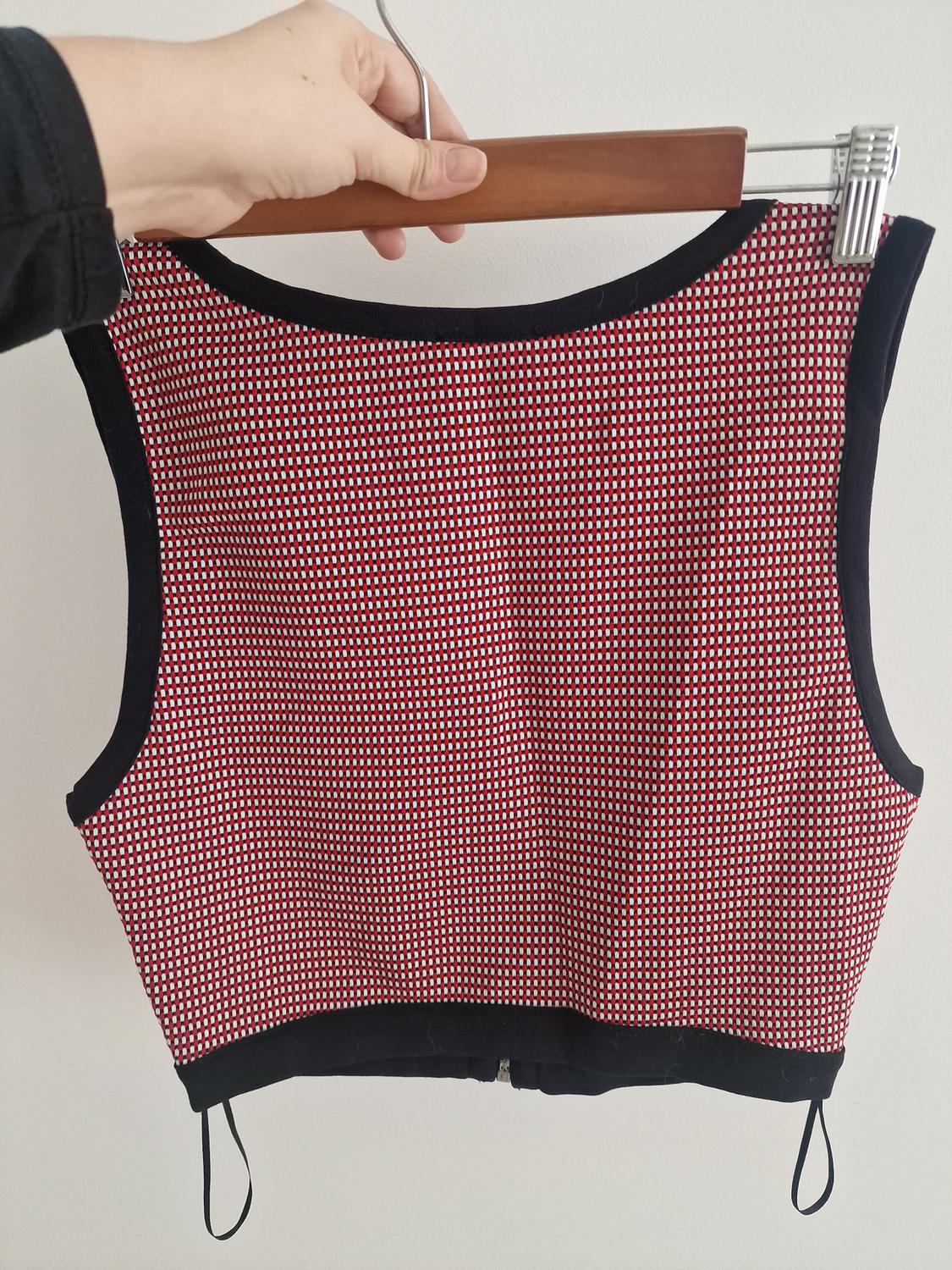 JACQUARD CROPPED TOP - Image 2