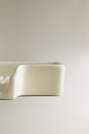 CERAMIC SCOURER TRAY - Cream by Zara - Image 4