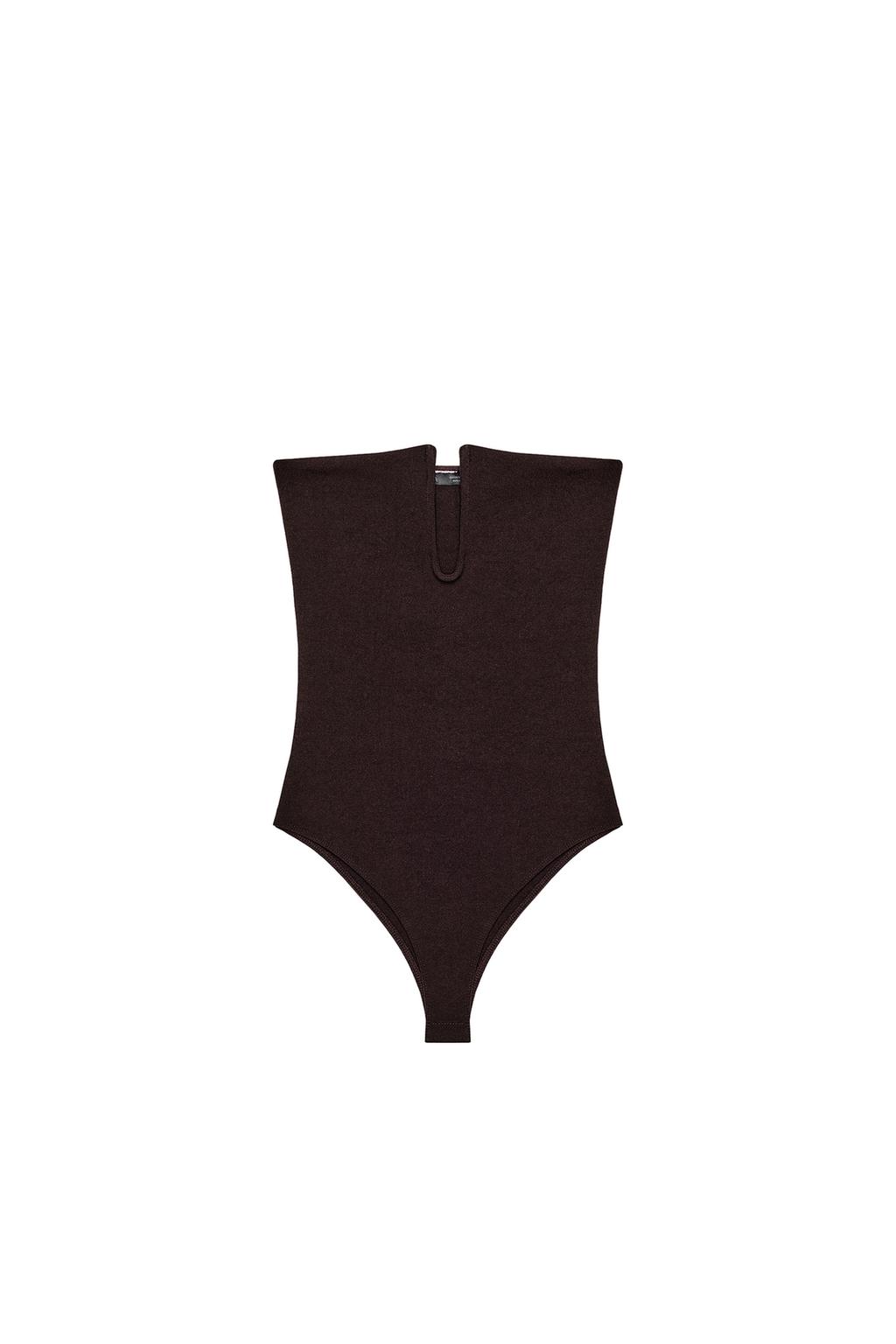 STRETCH BANDEAU BODYSUIT - image 3