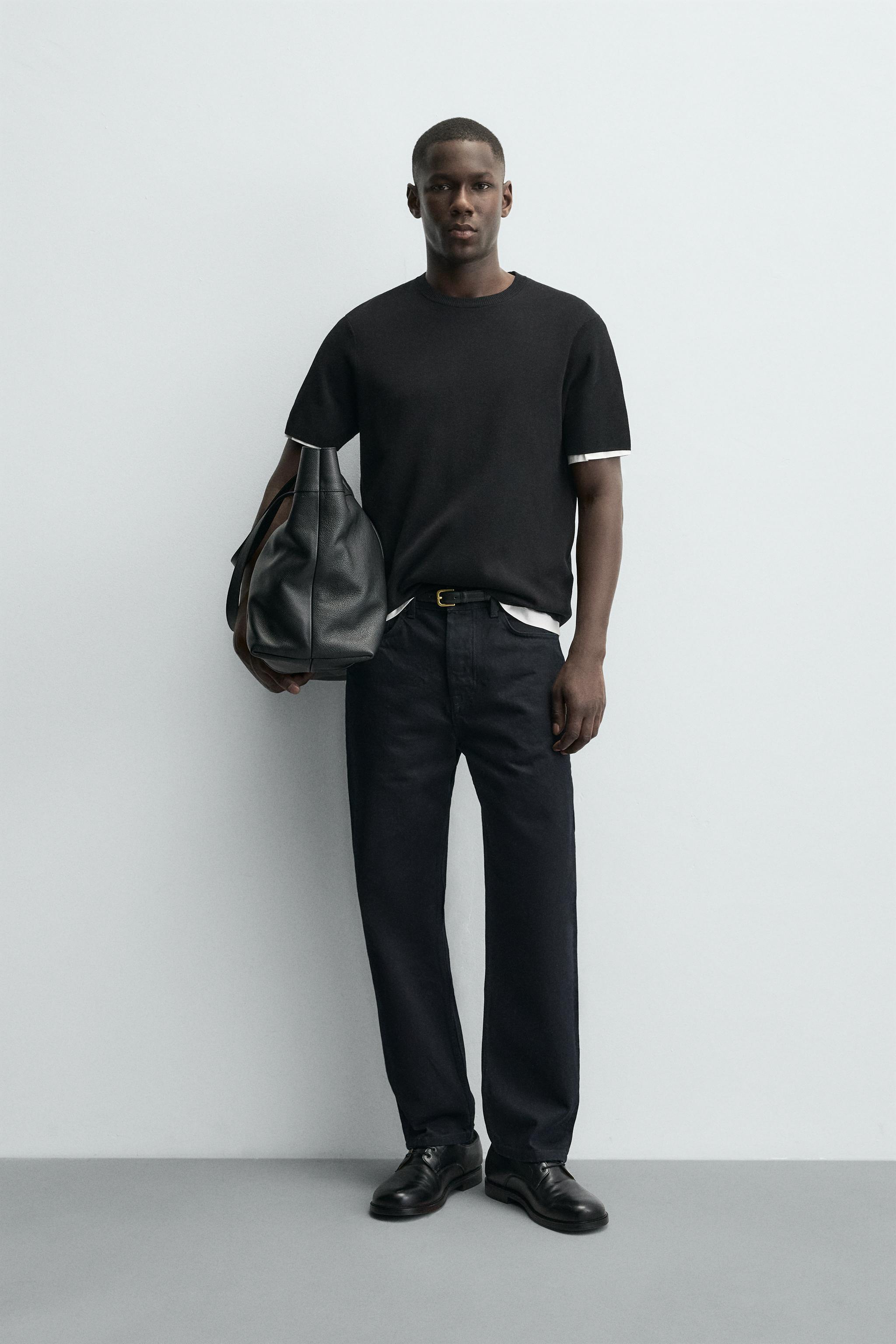 RELAXED FIT KNIT T-SHIRT