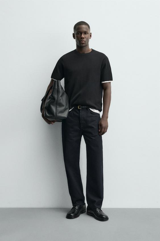 RELAXED FIT KNIT T-SHIRT