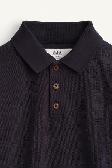 LIMITED EDITION EMBROIDERED FOX PIQUÉ POLO SHIRT - Dark navy by Zara - Image 7