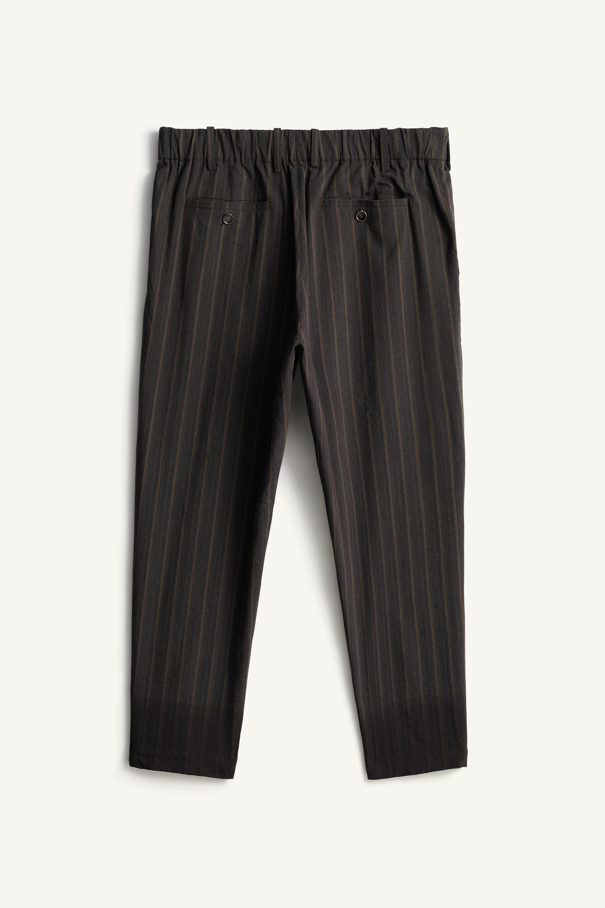 PANTALON RELAXED FIT RAYURES