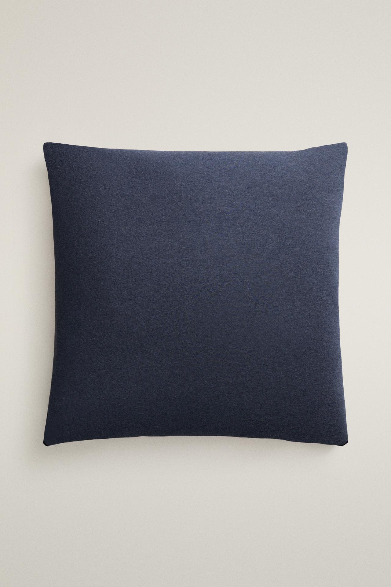 COTTON JERSEY PILLOWCASE — Blue