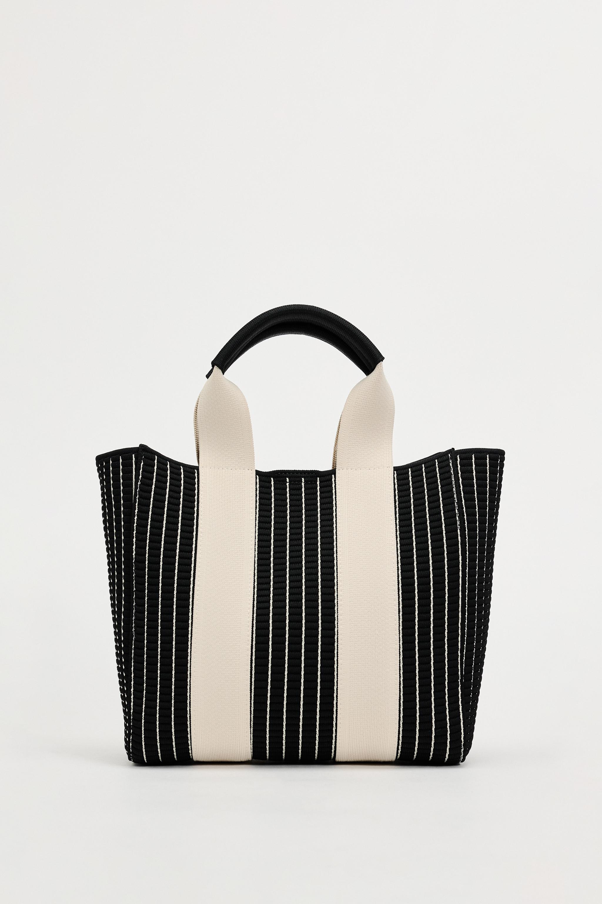 Zara best sale canvas tote