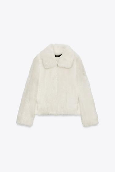 ZW COLLECTION NATURAL SHEEPSKIN COAT - White by Zara - Image 3