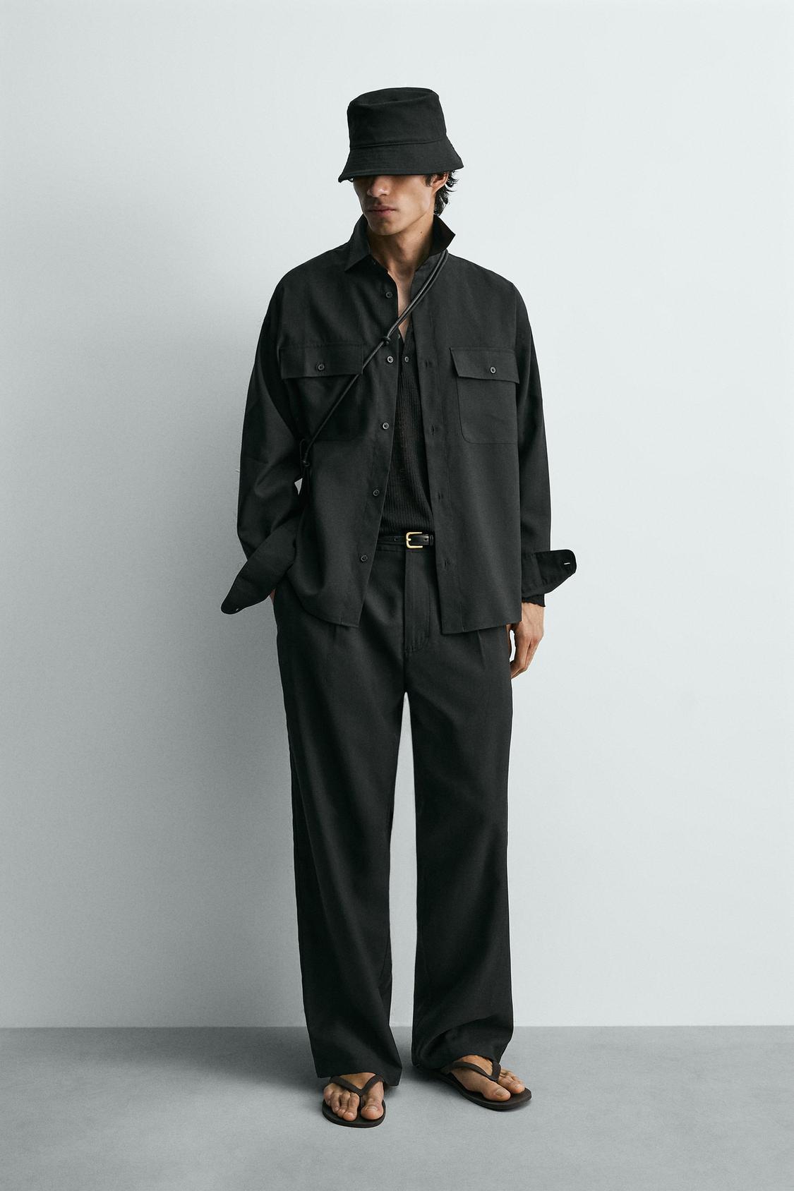 СТРУЯЩИЕСЯ ПЛИССИРОВАННЫЕ БРЮКИ ZARA