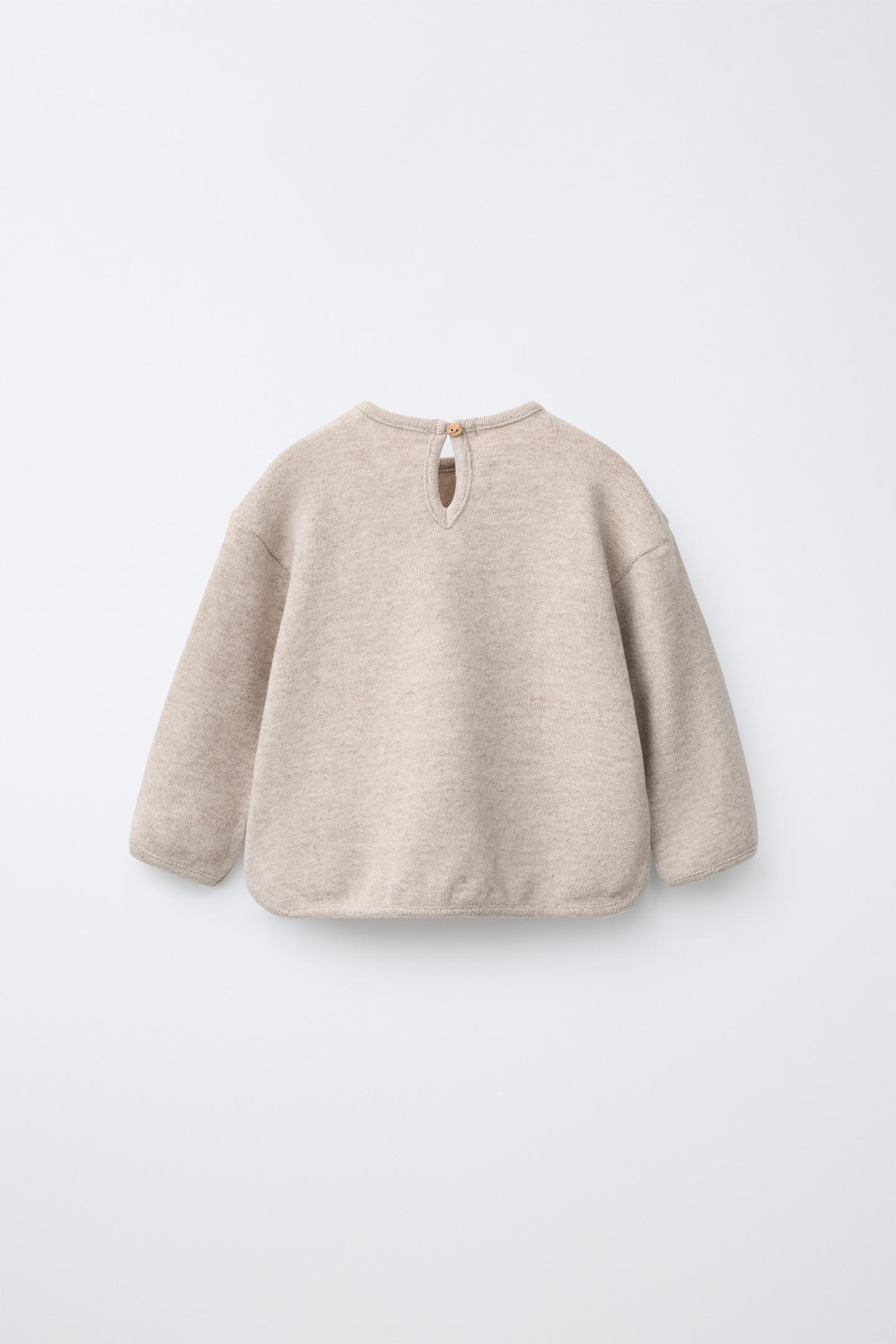 Детская футболка Zara Soft Touch Plain, цвет: Бежевый — фото 3