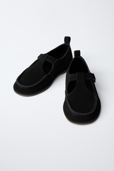 LEATHER T-BAR SHOES - Black by Zara - Image 2