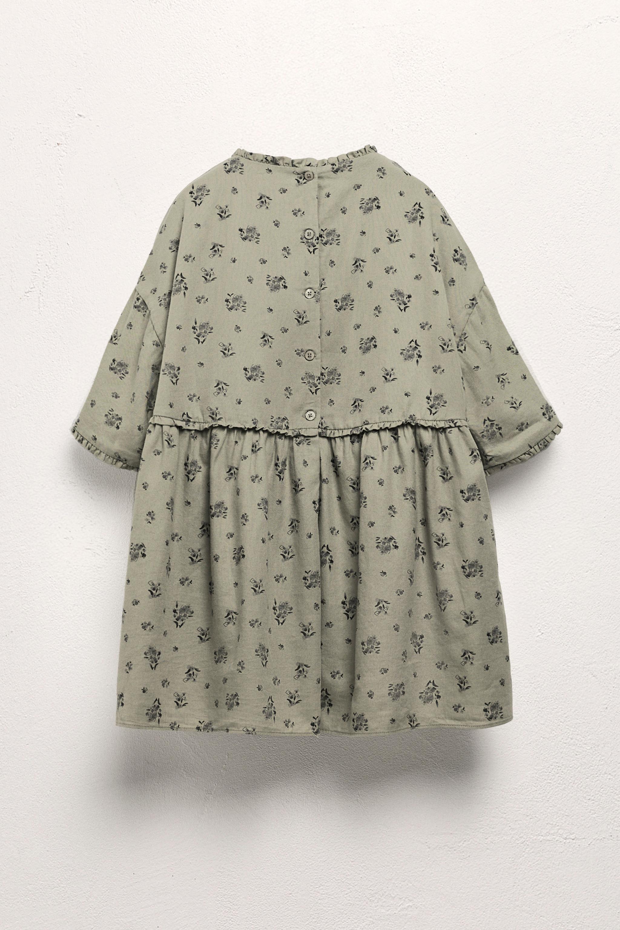 AGES 6-10 / LIMITED EDITION RUFFLED FLORAL DRESS