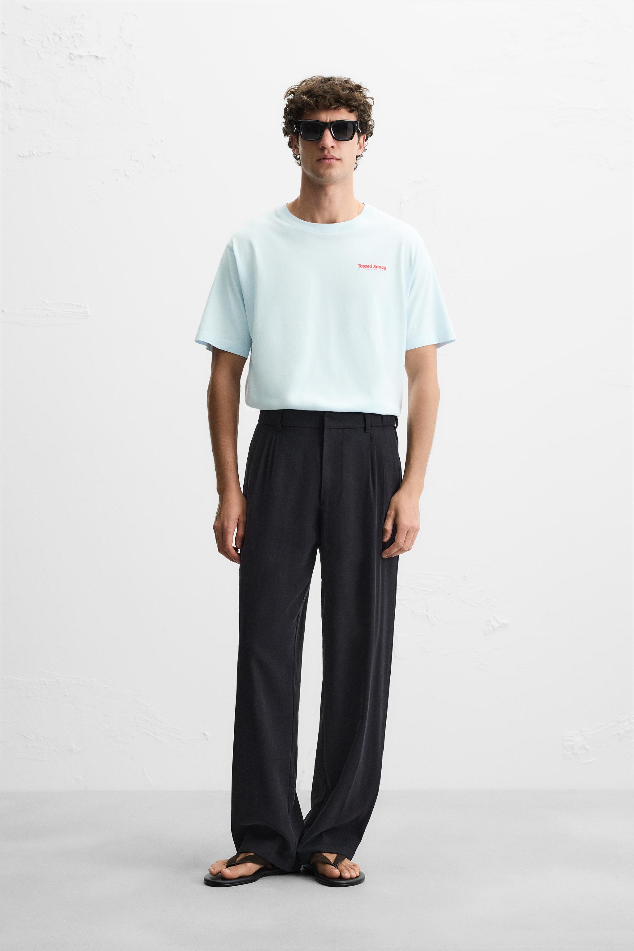ZARA コントラストプリント スウェットシャツ - メルカリ