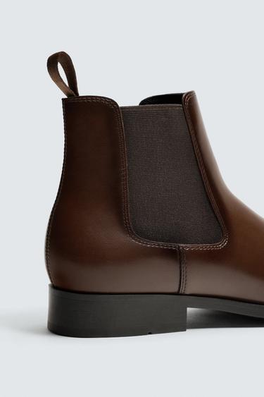 BOTA CHELSEA PUNTA - Marrón de Zara
