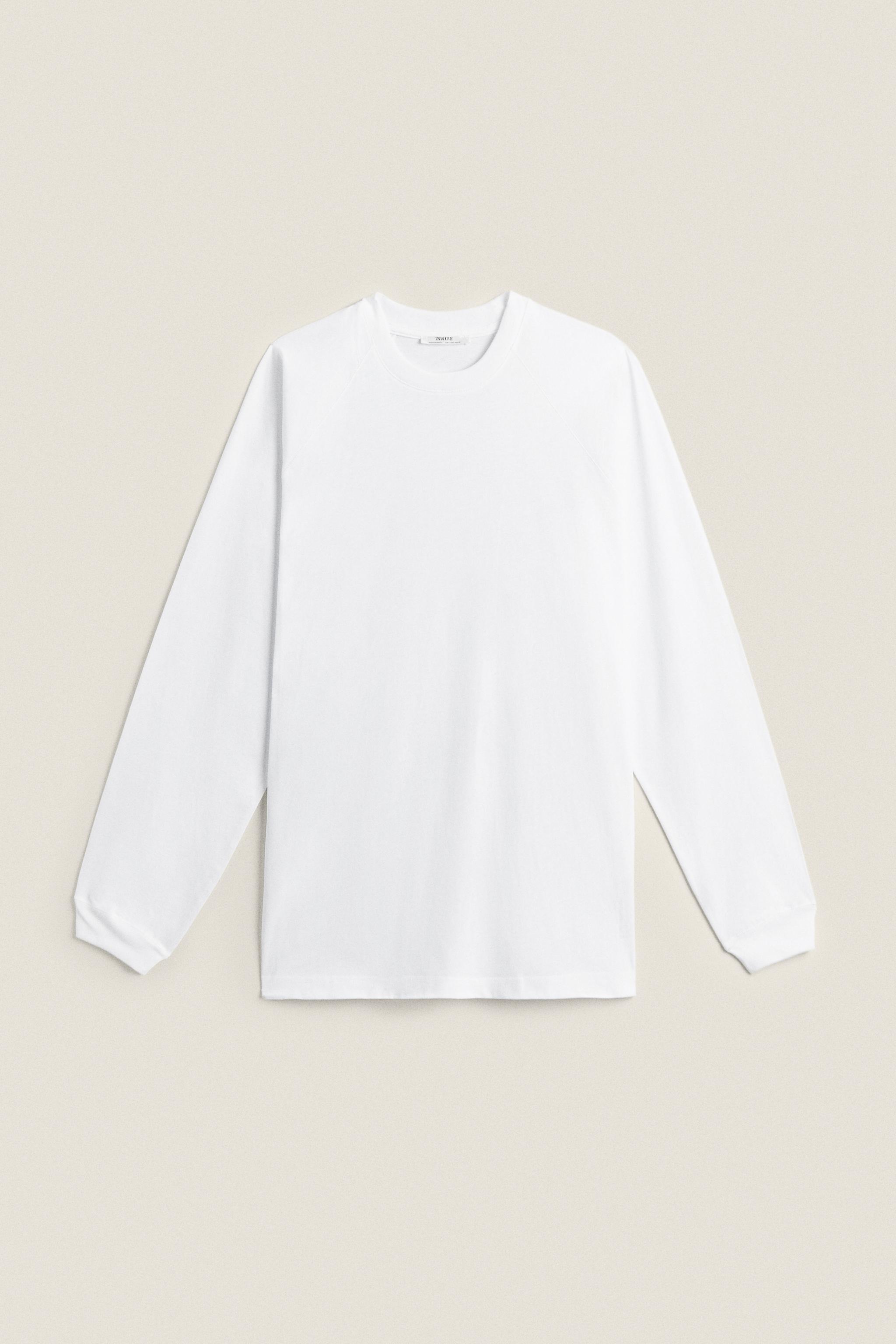 LONG SLEEVE MEN'S T-SHIRT - White | ZARA United States