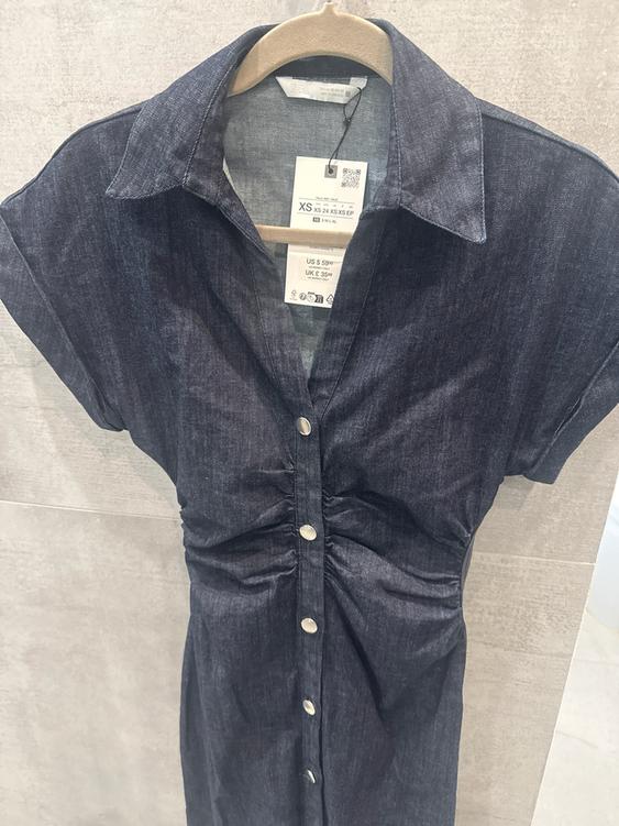 Z1975 DENIM MIDI DRESS SECOND HAND
