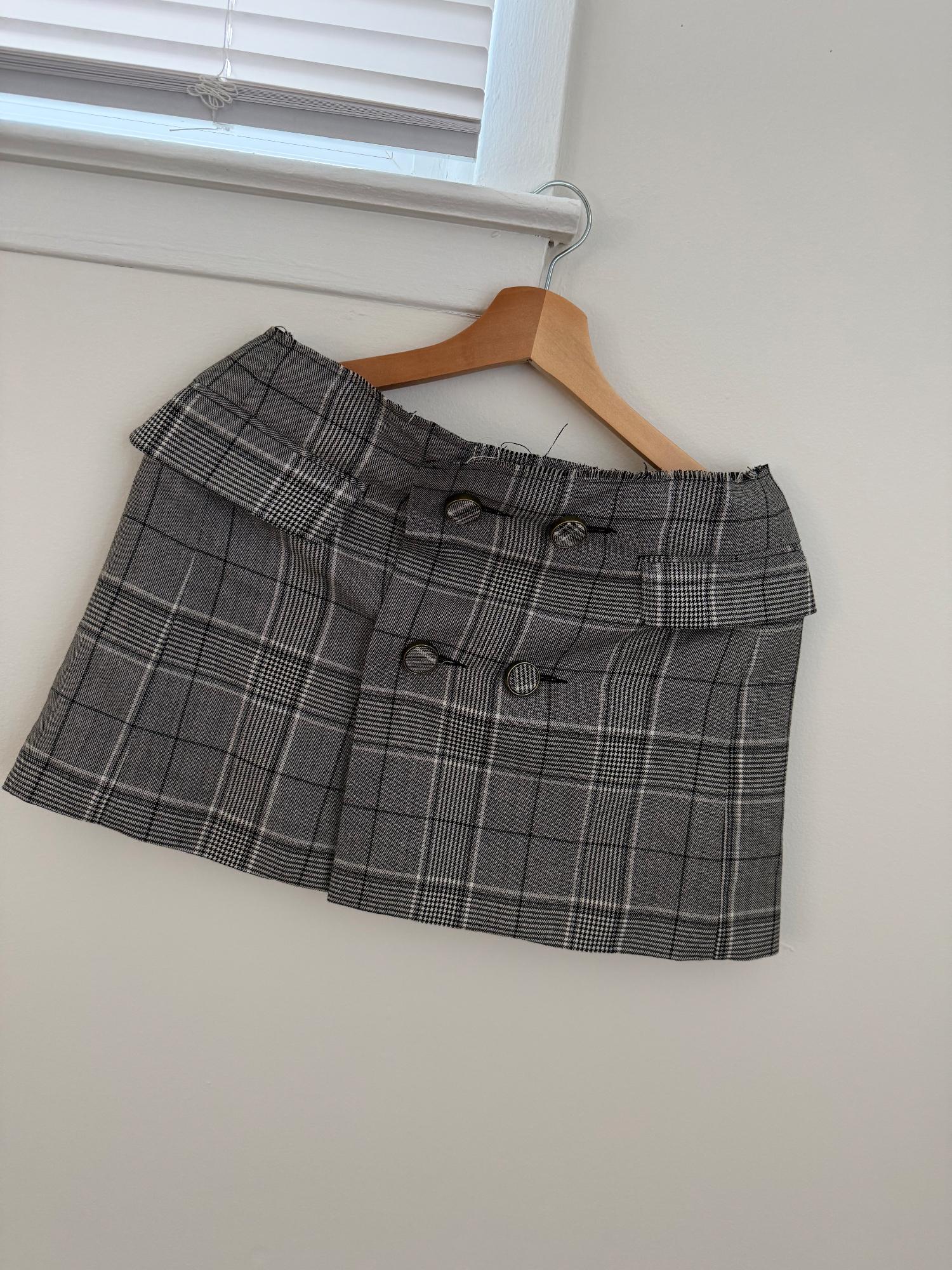 PLAID MINI SKIRT SECOND HAND | Zara Preowned