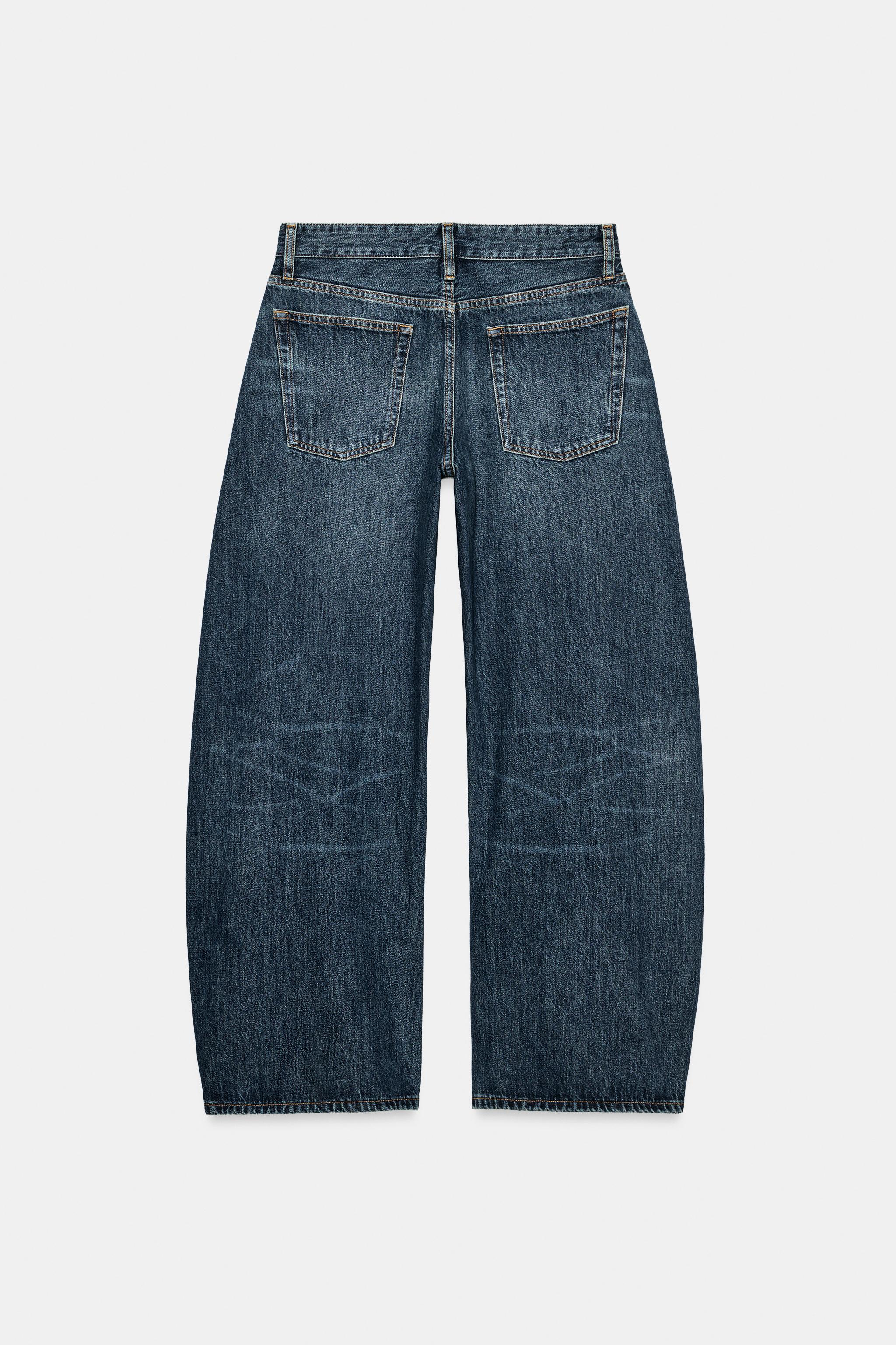 Zara ZW COLLECTION BARREL ORTA BEL JEAN görsel 7