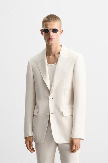 SUIT BLAZER BOBBY GILLESPIE X ZARA - Ecru by Zara