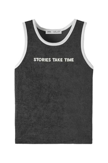 RIBBED TERRY TANK TOP