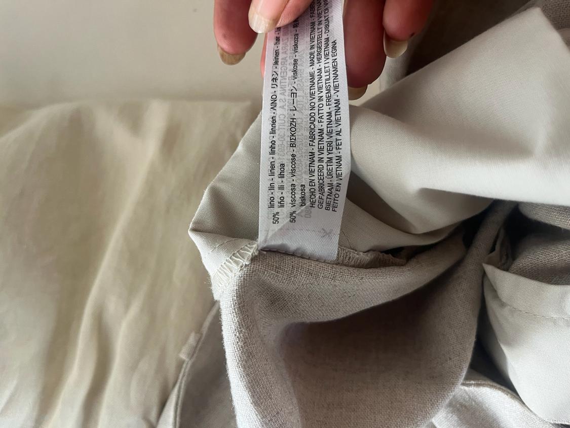 LINEN BLEND HIGH-WAIST BERMUDA SHORTS - Image 8