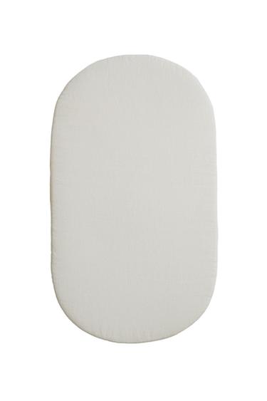 COTTON AND LINEN COUCH SEAT CUSHION - Oyster-white by Zara