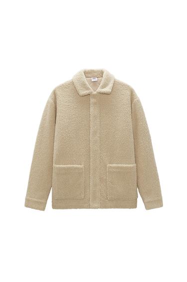 FAUX SHEARLING JACKET WITH POCKETS