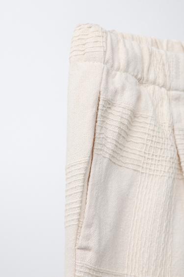 PANTALON STRUCTURÉ - Écru de Zara - Image 3