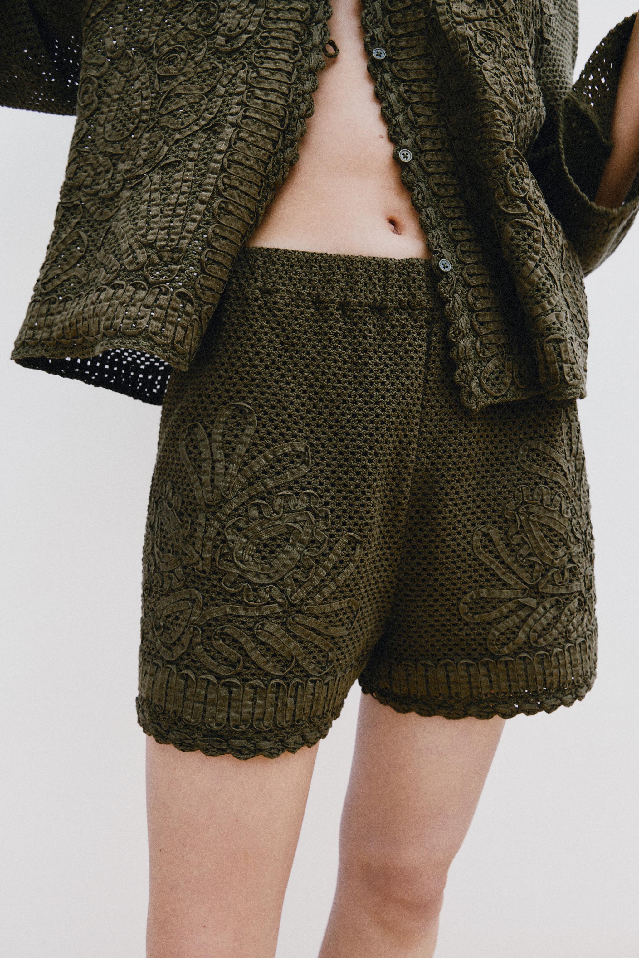 CROCHET COMBINATION SHORTS