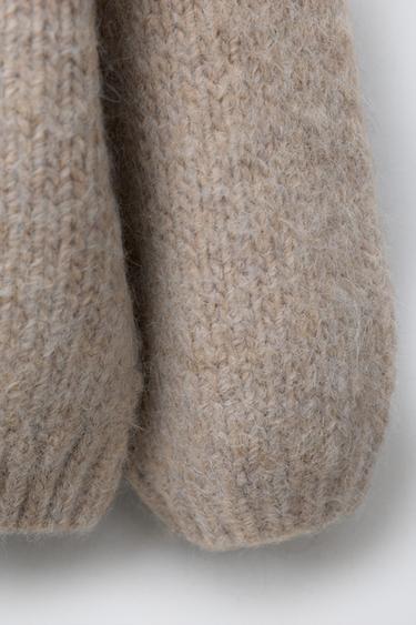 PLAIN KNIT JUMPER - Beige by Zara - Image 3